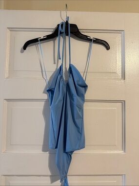 Abercrombie & Fitch Sky Blue Strappy Bodysuit